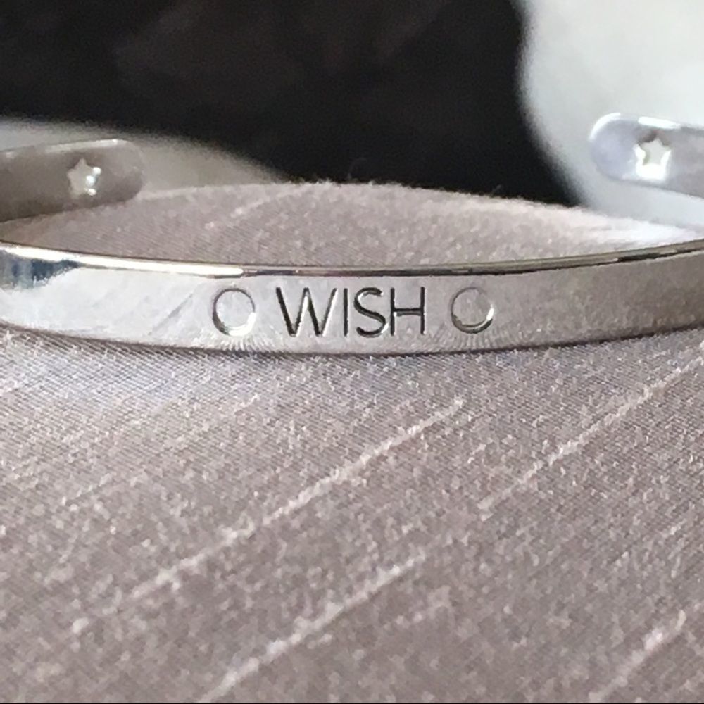 Silver Tone Wish Adjustable Bracelet NWT